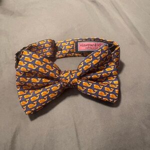 Vineyard Vines Kids' Navy and Orange Bow Tie
